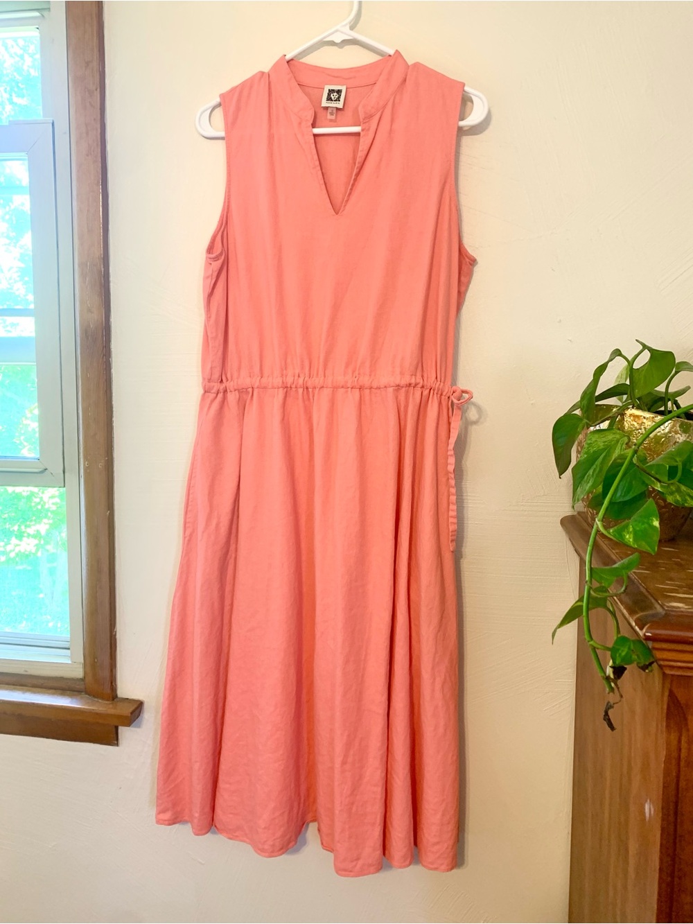 Ann Klein Linen Dress. Size 12